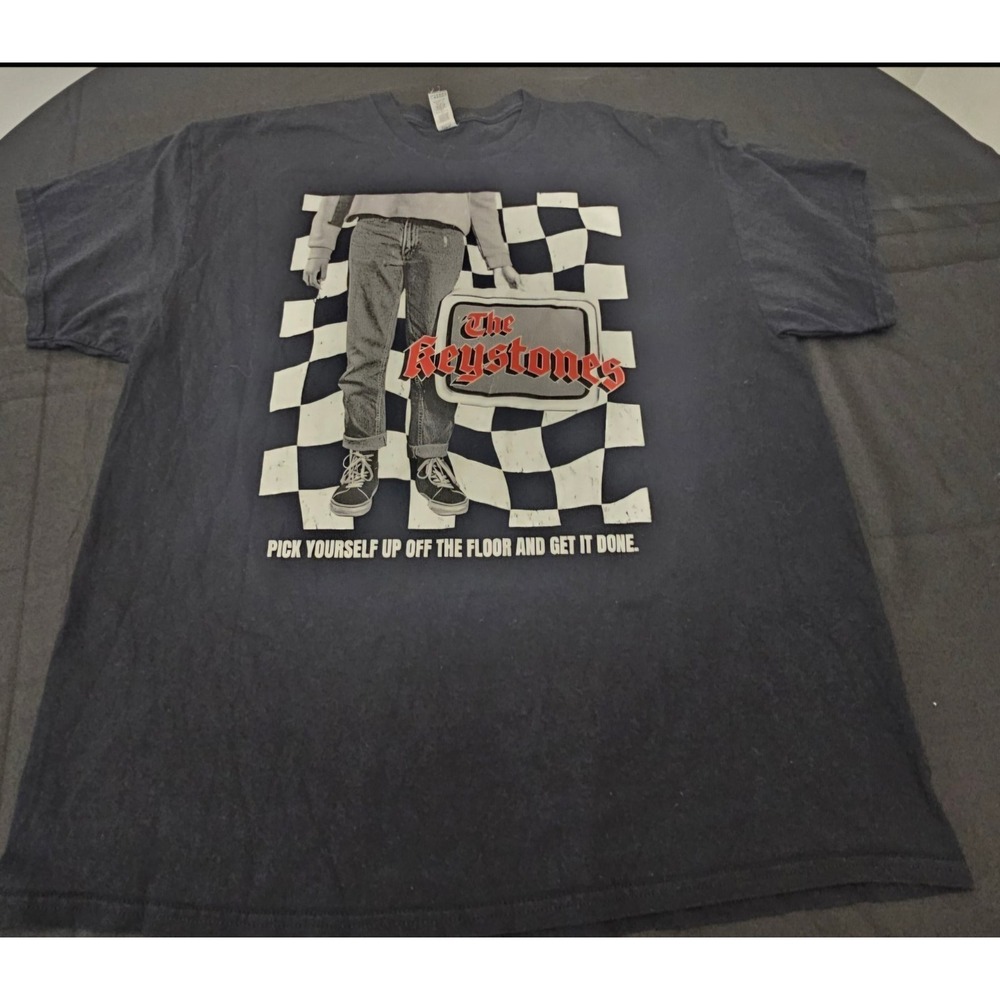 The Keystones band graphic t shirt black size 2XL.‎ Faded